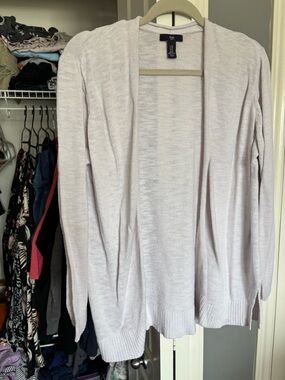 Gap Open-Front Lightweight Cardigan - white